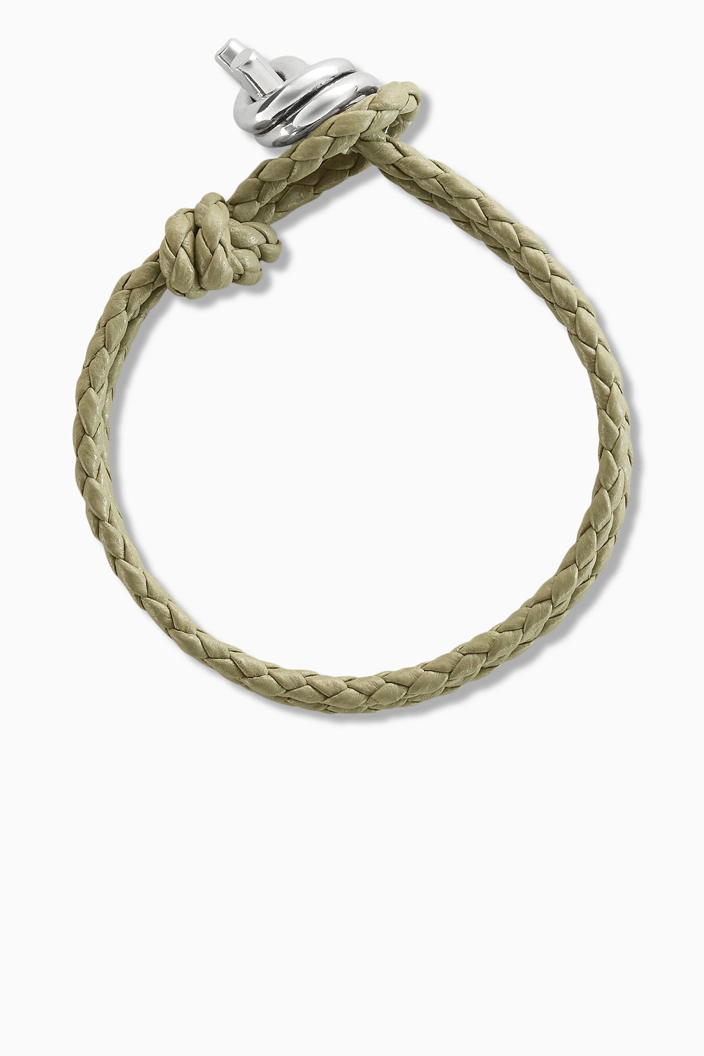 Bracelet nœud en cuir tressé Alea