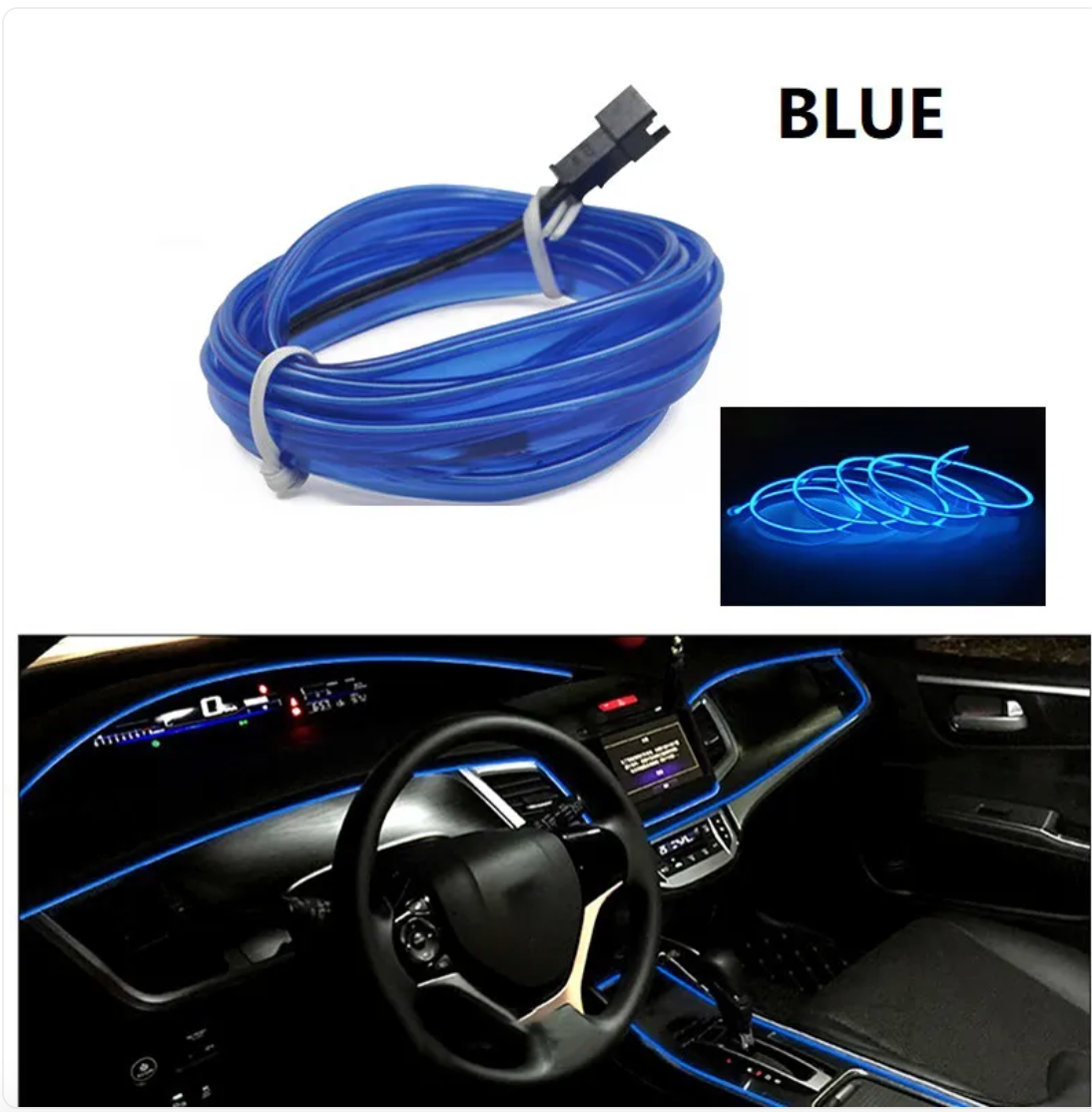 Bande Lumineuse d'Ambiance pour Voiture