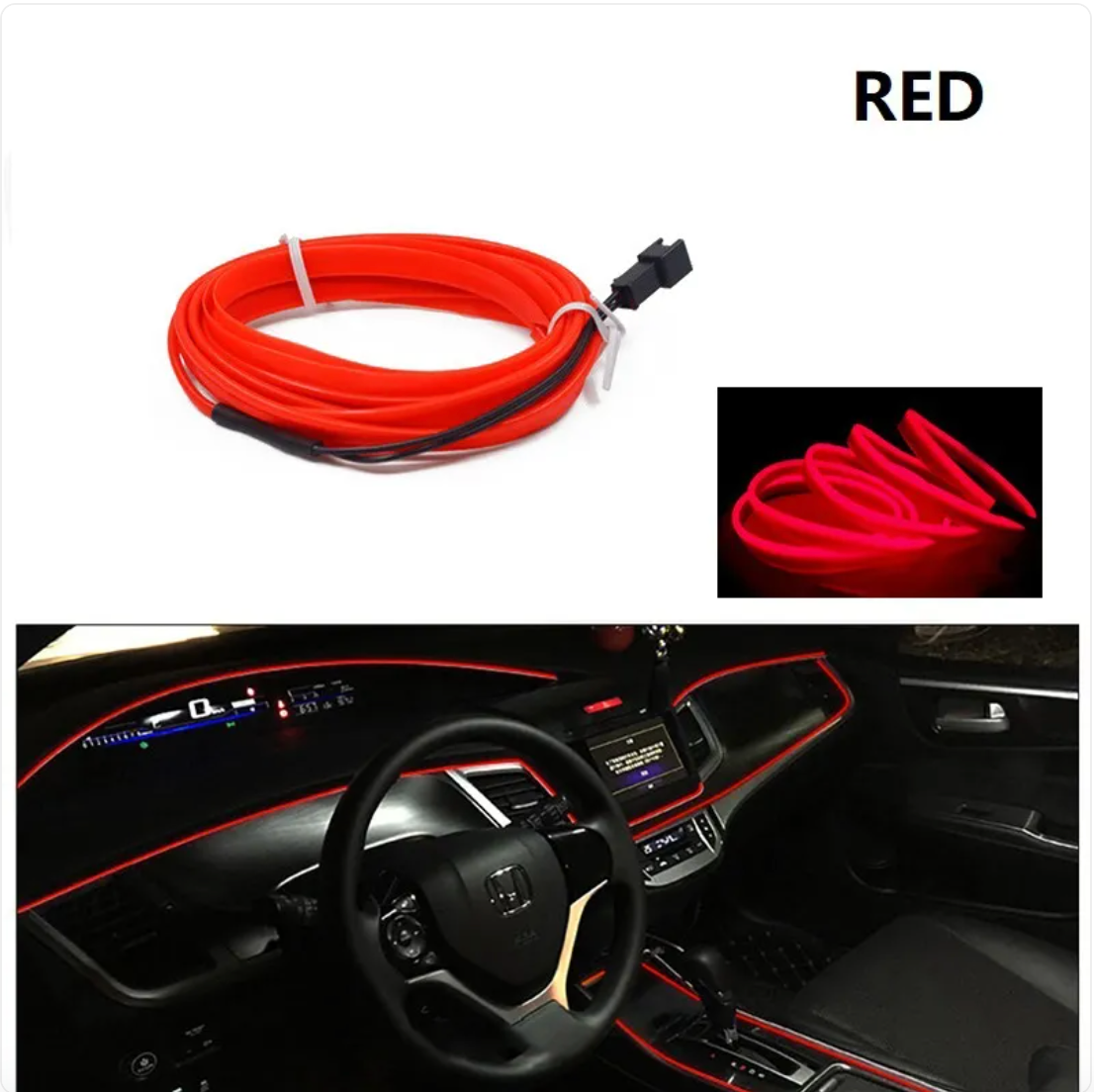 Bande Lumineuse d'Ambiance pour Voiture