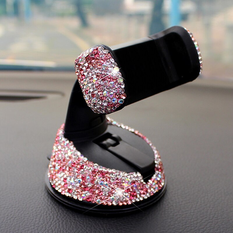 ALÉA PARIS | Support Téléphone Voiture 360° — Crystal Diamond