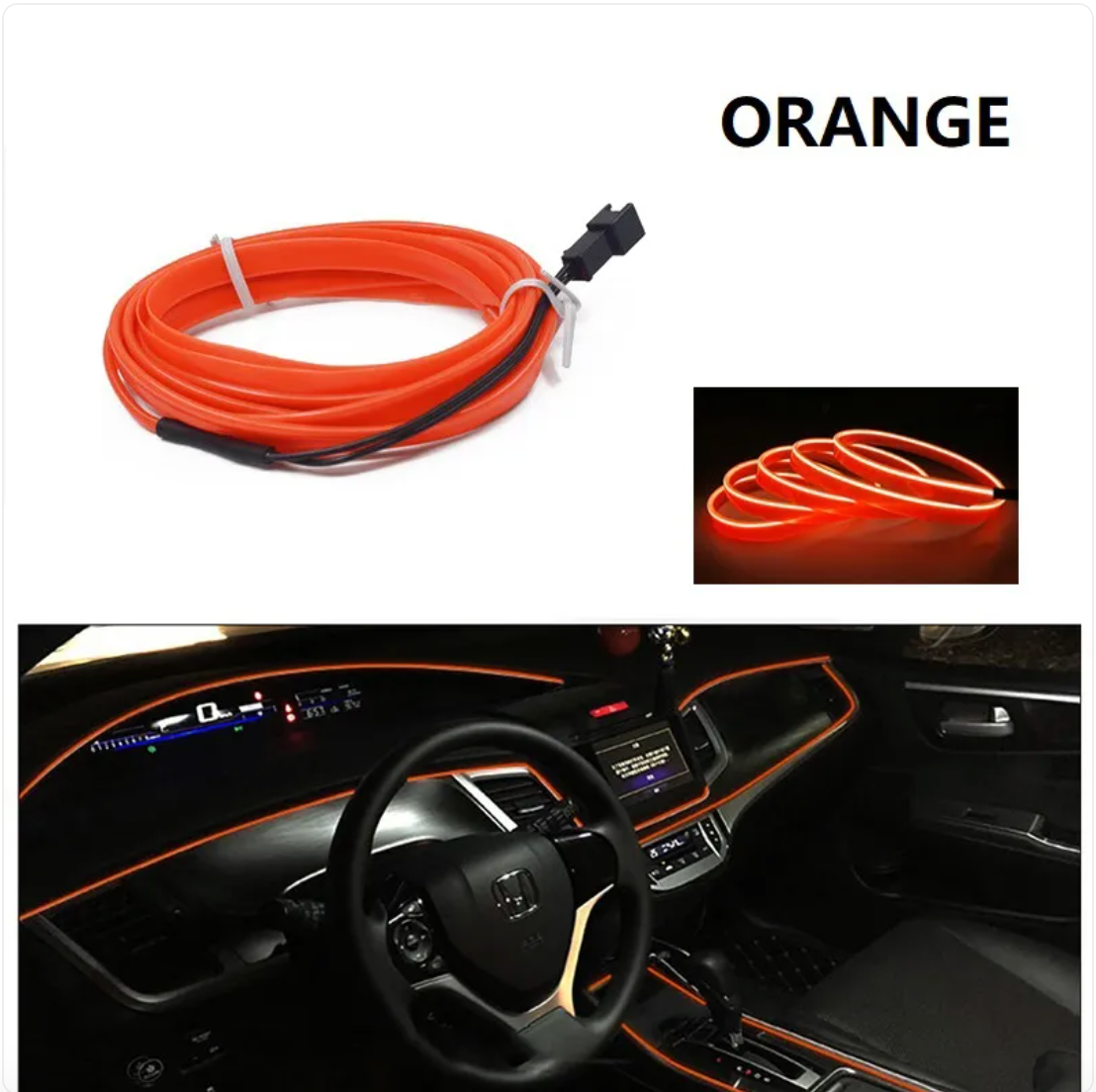 Bande Lumineuse d'Ambiance pour Voiture