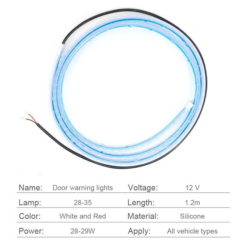 Feux LED Sécurité Portière — Éclairage Ambiance Anti-Collision 12V