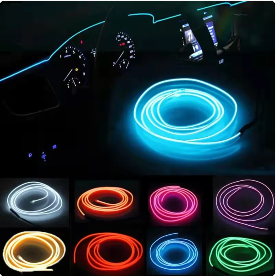Bande Lumineuse d'Ambiance pour Voiture