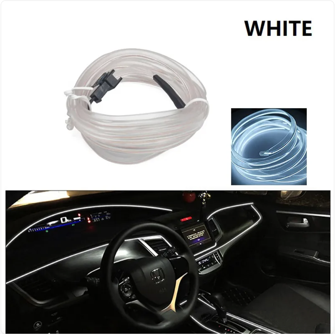Bande Lumineuse d'Ambiance pour Voiture