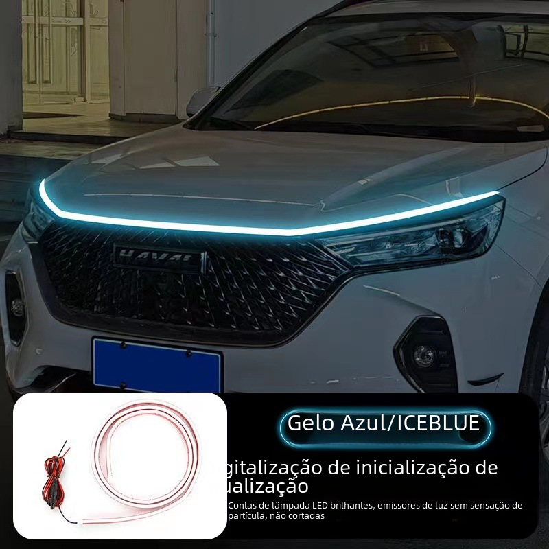 Lumières de Jour LED à Balayage de Démarrage avec Décoration de Capot