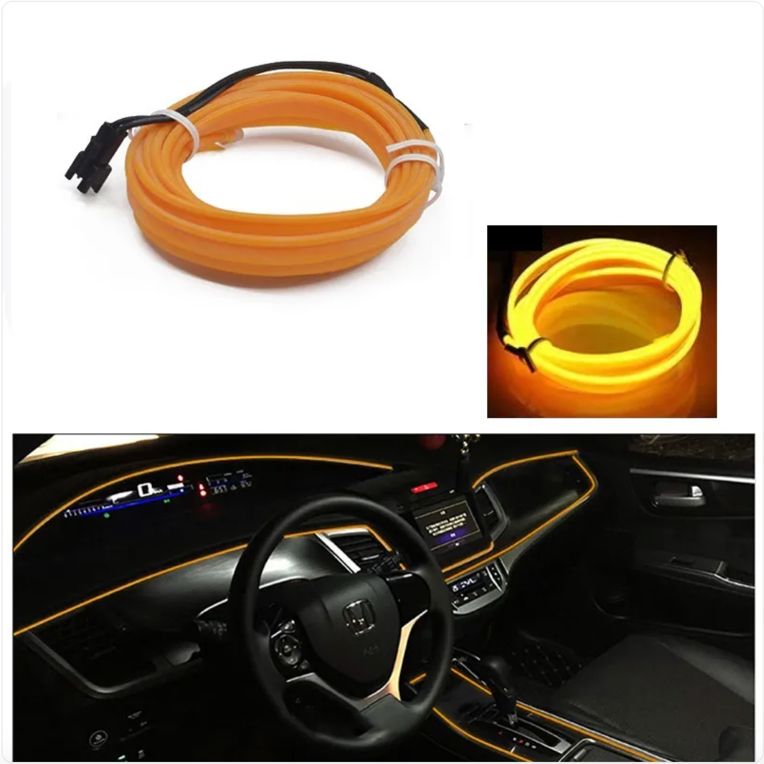 Bande Lumineuse d'Ambiance pour Voiture